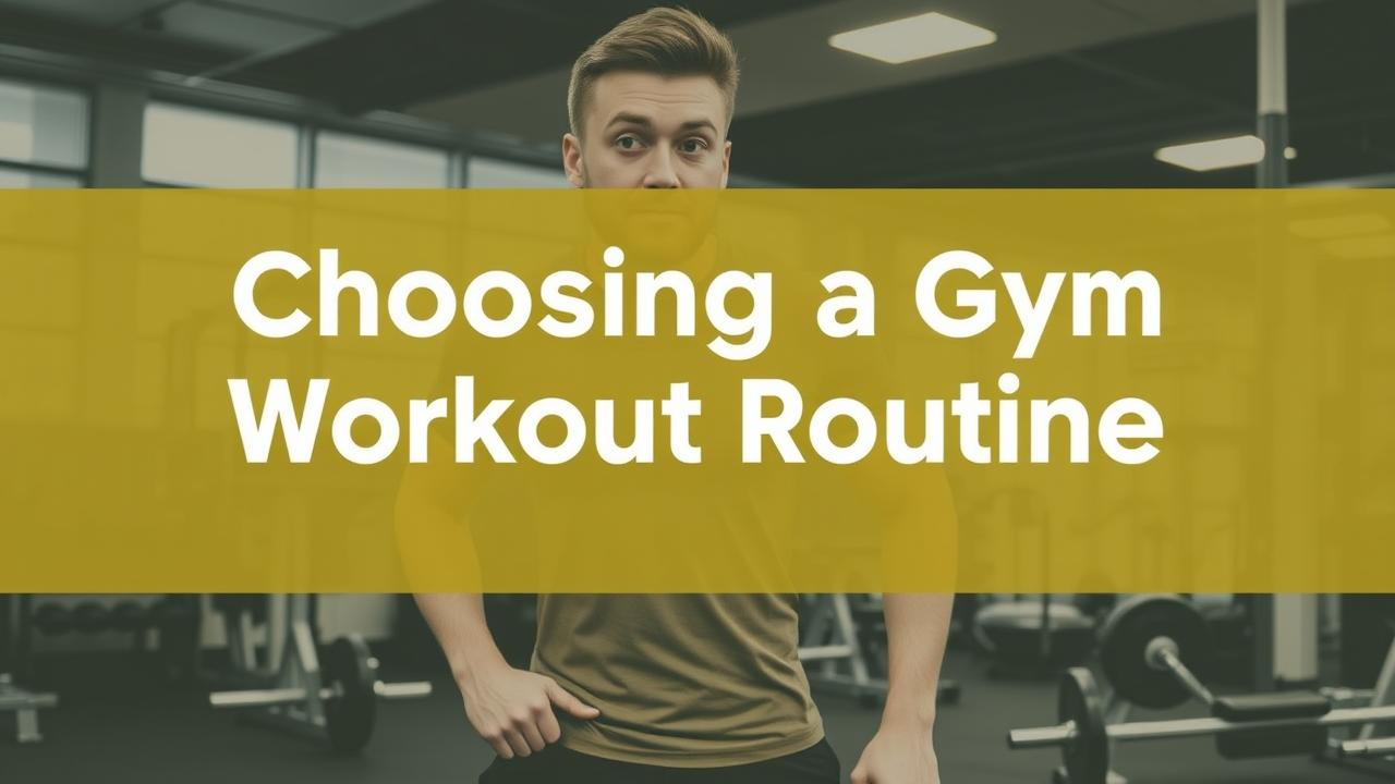Choosing a Gym Workout Routine: A Friendly Guide to Getting Fit